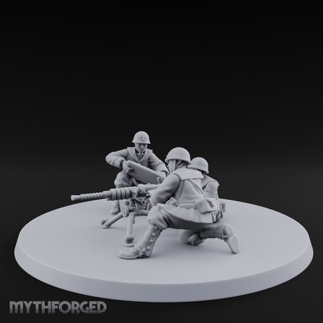 World War 2 Japanese MMG Team Miniature for Dungeons and Dragons, Pathfinder or other TTRPGs