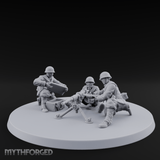 World War 2 Japanese MMG Team Miniature for Dungeons and Dragons, Pathfinder or other TTRPGs