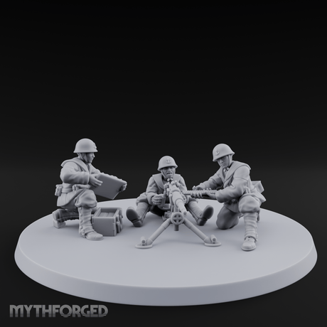 World War 2 Japanese MMG Team Miniature for Dungeons and Dragons, Pathfinder or other TTRPGs