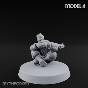 Squinting Down The Barrel World War 2 Japanese Sniper A Miniature for Dungeons and Dragons, Pathfinder or other TTRPGs