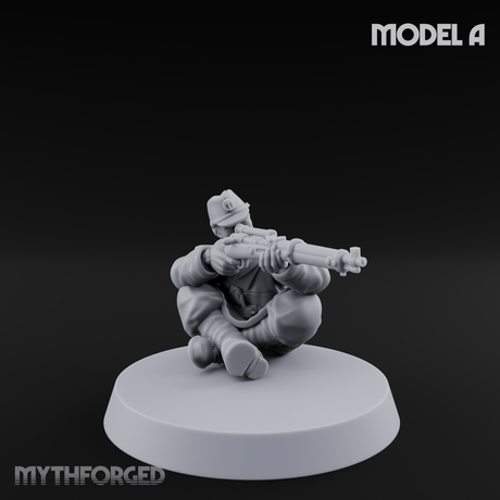 Squinting Down The Barrel World War 2 Japanese Sniper A Miniature for Dungeons and Dragons, Pathfinder or other TTRPGs