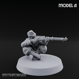 Squinting Down The Barrel World War 2 Japanese Sniper Miniature for Dungeons and Dragons, Pathfinder or other TTRPGs