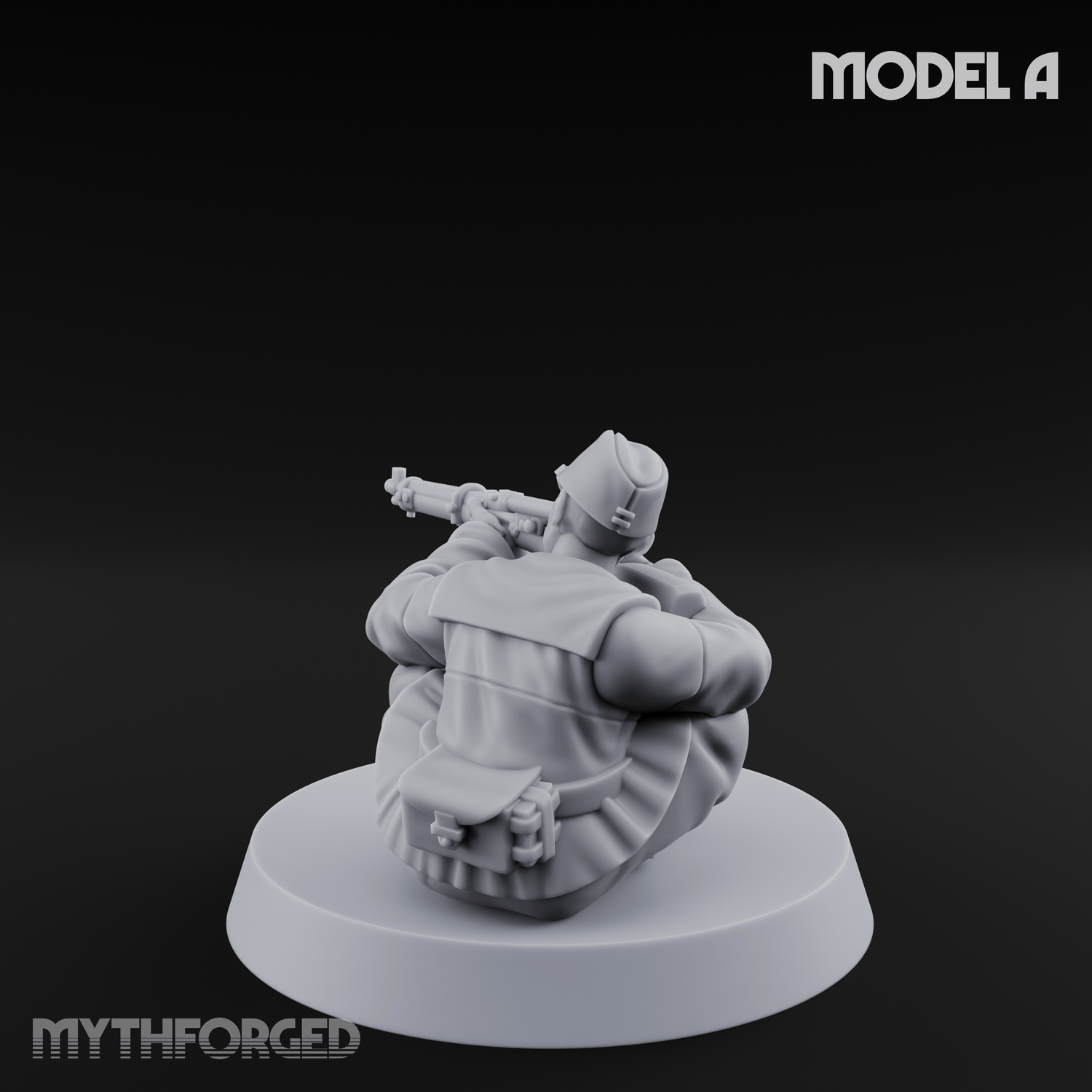 Squinting Down The Barrel World War 2 Japanese Sniper A Miniature for Dungeons and Dragons, Pathfinder or other TTRPGs