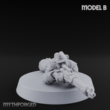 Squinting Down The Barrel World War 2 Japanese Sniper Miniature for Dungeons and Dragons, Pathfinder or other TTRPGs