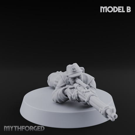 Squinting Down The Barrel World War 2 Japanese Sniper Miniature for Dungeons and Dragons, Pathfinder or other TTRPGs