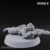 Squinting Down The Barrel World War 2 Japanese Sniper Miniature for Dungeons and Dragons, Pathfinder or other TTRPGs