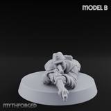 Squinting Down The Barrel World War 2 Japanese Sniper B Miniature for Dungeons and Dragons, Pathfinder or other TTRPGs