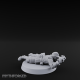 Prone Observing World War 2 Japanese Spotter Miniature for Dungeons and Dragons, Pathfinder or other TTRPGs