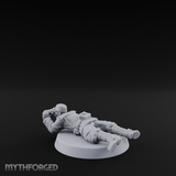Prone Observing World War 2 Japanese Spotter Miniature for Dungeons and Dragons, Pathfinder or other TTRPGs