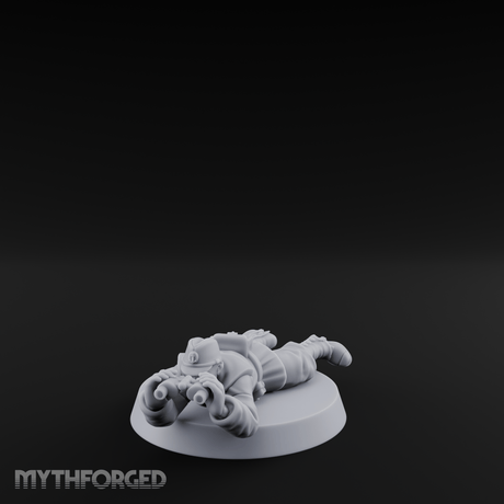Prone Observing World War 2 Japanese Spotter Miniature for Dungeons and Dragons, Pathfinder or other TTRPGs