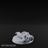 Prone Observing World War 2 Japanese Spotter Miniature for Dungeons and Dragons, Pathfinder or other TTRPGs