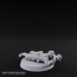 Prone Observing World War 2 Japanese Spotter Miniature for Dungeons and Dragons, Pathfinder or other TTRPGs