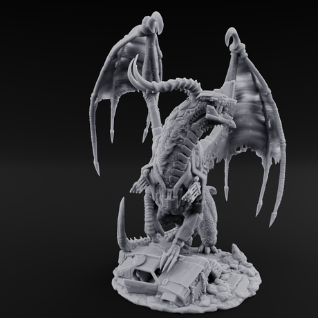 Strapped And Loaded Dragon Warmachine Miniature for Dungeons and Dragons, Pathfinder or other TTRPGs