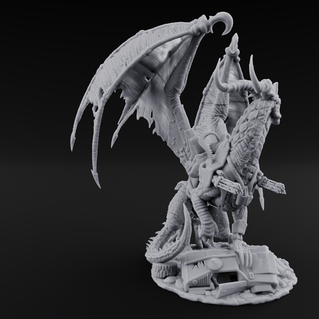 Strapped And Loaded Dragon Warmachine Miniature for Dungeons and Dragons, Pathfinder or other TTRPGs