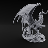 Strapped And Loaded Dragon Warmachine Miniature for Dungeons and Dragons, Pathfinder or other TTRPGs