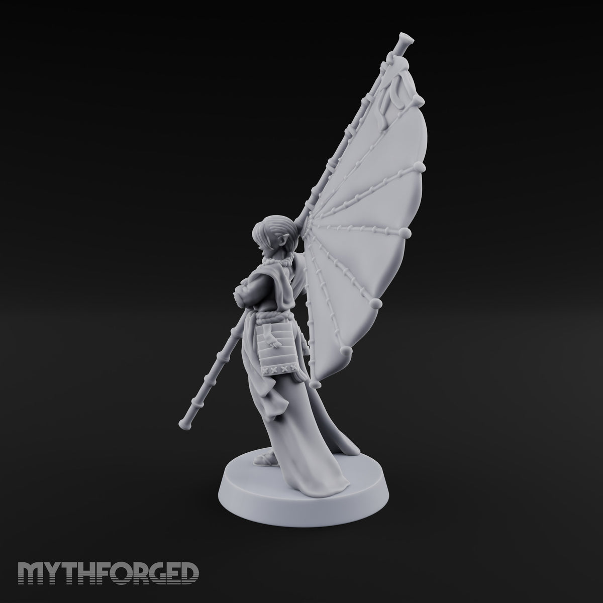Shouting the Fan Skyward Elf Banner Bearer