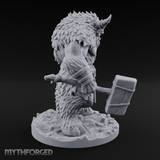 Fist Clenching Yeti Minotaur Brute Miniature for Dungeons and Dragons, Pathfinder or other TTRPGs