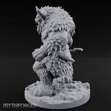 Fist Clenching Yeti Minotaur Brute Miniature for Dungeons and Dragons, Pathfinder or other TTRPGs