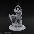Halt, Your Time Is Up Deva Male Haloed Death Judge with Spiked Mace