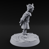Throwing A Tantrum Human Prince Miniature for Dungeons and Dragons, Pathfinder or other TTRPGs