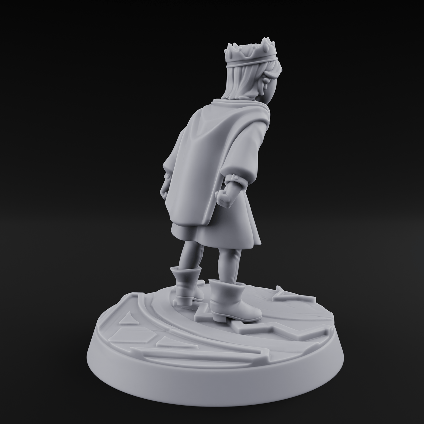 Throwing A Tantrum Human Prince Miniature for Dungeons and Dragons, Pathfinder or other TTRPGs