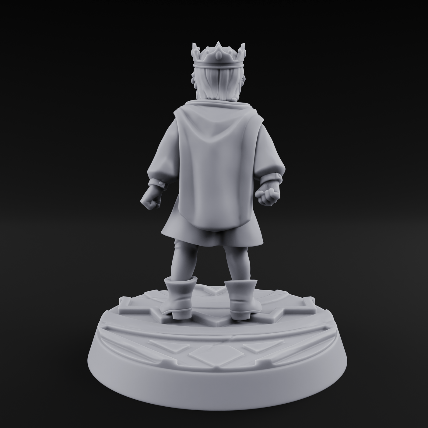 Throwing A Tantrum Human Prince Miniature for Dungeons and Dragons, Pathfinder or other TTRPGs