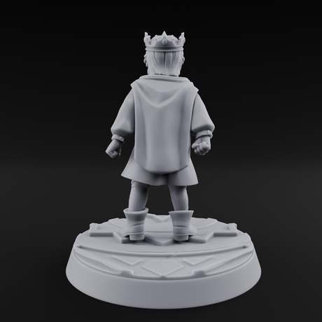 Throwing A Tantrum Human Prince Miniature for Dungeons and Dragons, Pathfinder or other TTRPGs