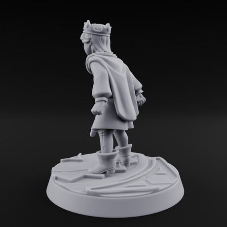 Throwing A Tantrum Human Prince Miniature for Dungeons and Dragons, Pathfinder or other TTRPGs