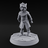 Throwing A Tantrum Human Prince Miniature for Dungeons and Dragons, Pathfinder or other TTRPGs