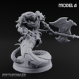 Swooping and Coiled Naga Warriors A Miniature for Dungeons and Dragons, Pathfinder or other TTRPGs
