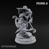 Spear Thrust Snarling Naga Warrior A Miniature for Dungeons and Dragons, Pathfinder or other TTRPGs
