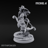 Spear Thrust Snarling Naga Warrior A Miniature for Dungeons and Dragons, Pathfinder or other TTRPGs