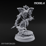Spear Thrust Snarling Naga Warrior A Miniature for Dungeons and Dragons, Pathfinder or other TTRPGs