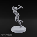 Scabbards Empty, Blade Overhead Elf Sword Warrior