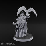 Falcon Taking Flight Human Janissary Commander Miniature for Dungeons and Dragons, Pathfinder or other TTRPGs