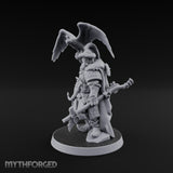 Falcon Taking Flight Human Janissary Commander Miniature for Dungeons and Dragons, Pathfinder or other TTRPGs
