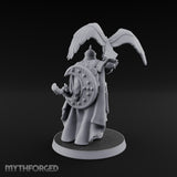 Falcon Taking Flight Human Janissary Commander Miniature for Dungeons and Dragons, Pathfinder or other TTRPGs