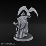 Falcon Taking Flight Human Janissary Commander Miniature for Dungeons and Dragons, Pathfinder or other TTRPGs