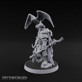 Falcon Taking Flight Human Janissary Commander Miniature for Dungeons and Dragons, Pathfinder or other TTRPGs