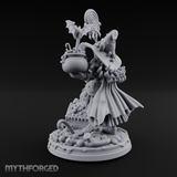 Grinning Candy Conjurer Enchantress Miniature for Dungeons and Dragons, Pathfinder or other TTRPGs