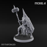 Rallying the Faithful Human Zealots Miniature for Dungeons and Dragons, Pathfinder or other TTRPGs