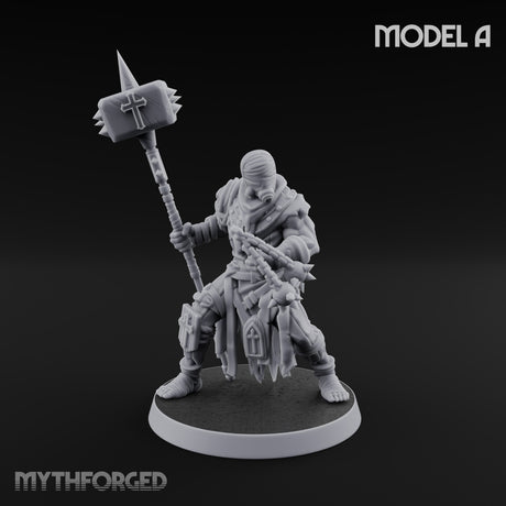 Rallying the Faithful Human Zealot A Miniature for Dungeons and Dragons, Pathfinder or other TTRPGs