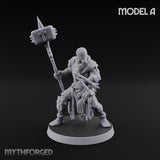 Rallying the Faithful Human Zealots Miniature for Dungeons and Dragons, Pathfinder or other TTRPGs