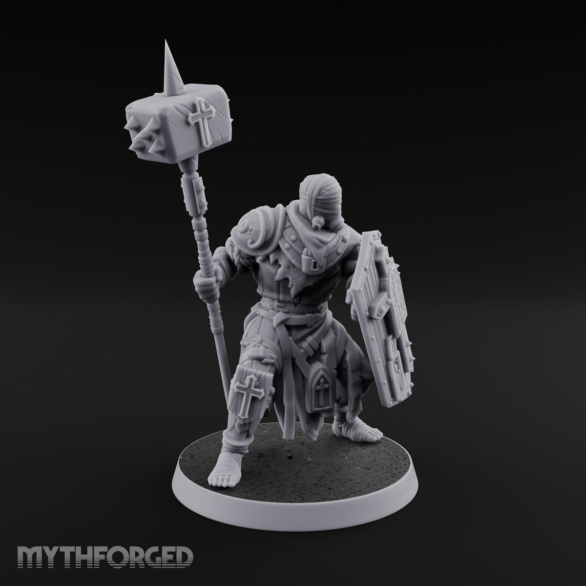 Rallying the Faithful Human Zealot A Miniature for Dungeons and Dragons, Pathfinder or other TTRPGs