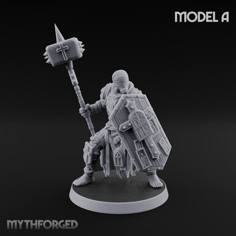 Rallying the Faithful Human Zealot A Miniature for Dungeons and Dragons, Pathfinder or other TTRPGs