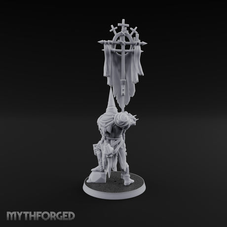 Rallying the Faithful Human Zealot B Miniature for Dungeons and Dragons, Pathfinder or other TTRPGs