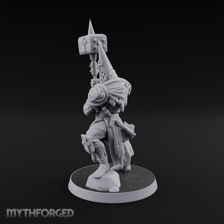 Rallying the Faithful Human Zealot B Miniature for Dungeons and Dragons, Pathfinder or other TTRPGs