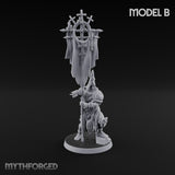 Rallying the Faithful Human Zealot B Miniature for Dungeons and Dragons, Pathfinder or other TTRPGs