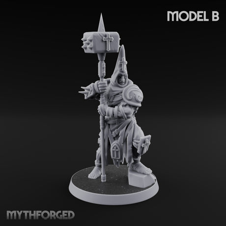 Rallying the Faithful Human Zealots Miniature for Dungeons and Dragons, Pathfinder or other TTRPGs