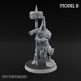 Rallying the Faithful Human Zealot B Miniature for Dungeons and Dragons, Pathfinder or other TTRPGs